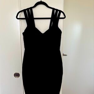 Alice + Olivia Elegant Black Strappy Dress